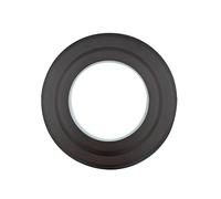 TYGERIX Rosace en acier noir pour tuyaux de 100 mm, cache-trou mural pour poêles à bois ou à granulés et chaudières, haute résistance à la chaleur, plus d'épaisseur, haut