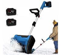 TYH Pelle À Neige Électrique sans Fil, Largeur 33 Cm, avec 2 Batteries Au Lithium Et 1 Chargeur, pour Cours, Routes, Parkings Extérieurs, Etc.