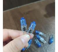 TYKGSQIP Ampoules halogènes G4 10W 12V,lumière blanche froide recouverte de bleu,base JC T3 2 broches dimmable,4000K lumière du jour,pour éclairage décoratif paysager de bateau(5 pièces/12V-10W)