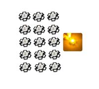 TYKGSQIP Diodes LED haute puissance 1w 3w 5w avec base de dissipateur thermique-module PCB Star de 20mm pour remplacement de torche de phare à projecteur (pack de 15) (5W/Blanc chaud 2700K)