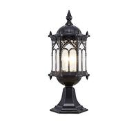 TYLDBNF Lampadaire d'extérieur 320 cm 2 lumières européennes lampadaire extérieur en Aluminium IP65 étanche lampadaire Cour Villa Jardin pelouse Lampe antirouille Lampe Haute pôle Verre Transparent
