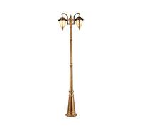 TYLDBNF Lampadaire d'extérieur à 2 lumières, lampadaire d'extérieur, lumière de Cour extérieure, lampadaire Haut en Verre, lampadaire de Jardin, pelouse, allée, Villa, Paysage, lumière en Aluminium