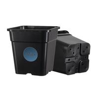Tymar Lot de 5 pots de culture hauts de 25 x 25 x 24 cm pour plantes à enracinement profond, pots de semis pour semis ou boutures, pots de transplantation, pots de fleurs profonds, plastique