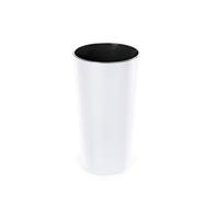 Tymar Pot de fleurs haut à l'intérieur, grand pot de fleurs, blanc, diamètre : 14 cm