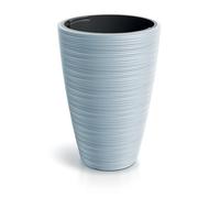 Tymar VENA Pot de fleurs, grand, haut - Pour l'extérieur - Diamètre : 35 cm - Hauteur : 50 cm - Gris
