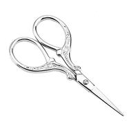 Tynaza Ciseau de Broderie Vintage Argentés, Décoratifs Pointe Pointue en Acier Inoxydable, Outils de Bricolage Européens Vintage, Ciseaux de Tailleur