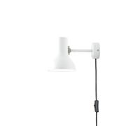 Anglepoise Type 75 Mini Applique Murale Avec Câble Apline Blanc