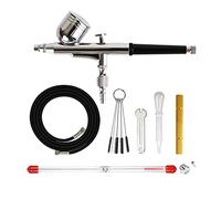Type d'aérographe à double action de pistolet Compresseur Compatible Pinceau Air Easy Nettoyable for la peinture maquillage colorier alimentaire(D 0.2)