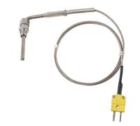 Type K de thermocouple EGT Capteur de Température 1/8"NPT pour Sonde de Température de Gaz d'Echappement avec Pointe et Connecteur Exposés 1M