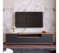 Tyro meuble tv gris et bois 180 cm