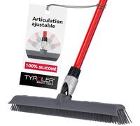 Tyroler Balai Silicone & Raclette Sol | Tête De 40 cm Balais Nettoyer Sol | Manche en 4 Parties de 140cm pour Balai Caoutchouc Sol | Balais en Silicone Sol pour Carrelage, Parquet, Douche & Terrasse