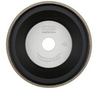 TYROLIT CNC Affûtage d'outils avec diamant à liant métallique pour l'affûtage à l'eau DxTxH 125x40x20 Pour métal dur, forme : 11V9, art. 34065410 x1 morceau