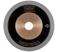 TYROLIT CNC Affûtage d'outils avec diamant à liant métallique pour l'affûtage à l'eau DxTxH 150x10x20 Pour carbure de tungstène, forme : 1V1, art. 680123 x1 morceau