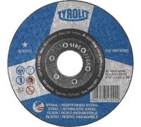 TYROLIT Disque à tronçonner CUT AND GRIND DxUxH 125x2,8x22,23 2en1 pour acier et inox, Forme : 27CC - version déportée (CUT AND GRIND), Art. 757089 x25 morceau