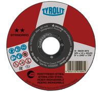 TYROLIT Disques à tronçonner DxTxH 230x2,5x22,23 Pour acier inoxydable, forme : 41 - version droite, Art. 367582 x25 morceau