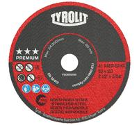 TYROLIT Disques à tronçonner DxTxH 75x1,6x10 Pour acier inoxydable, Forme : 41 - modèle droit, Art. 325222 x100 morceau
