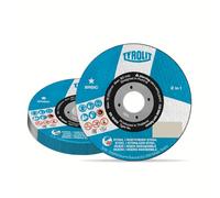 TYROLIT Lot de 25 disques à tronçonner 2 en 1 pour acier inoxydable 230 x 3,0 x 22,23 mm