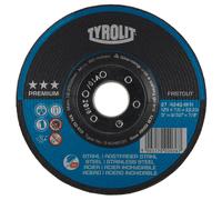 TYROLIT Meule à ébarber DxUxH 230x7x22,23 FASTCUT pour acier et inox, forme : 27 - version déportée, art. 5412 x10 morceau