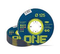 TYROLIT ONE Lot de 10 disques abrasifs pour meuleuse d'angle pour métal 125 mm x 6 mm x 22,23 mm