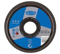 TYROLIT Pot de résine D/JxPxH 130/90x55x22,23 Pour acier, forme : 11BT Pot de meulage, art. 310997 x2 morceau