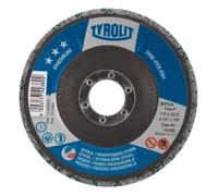 TYROLIT PRE-POLISH DxH 115x22,23 Pour acier et inox, MOYEN Q, Forme : 28PUA - version coudée (PRE-POLISH), Art. 742379 x10 morceau