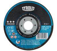 TYROLIT RONDELLER DxH 125x22,23 2en1 pour acier et inox, forme : 29RON (Rondeller®), art. 908229 x25 morceau