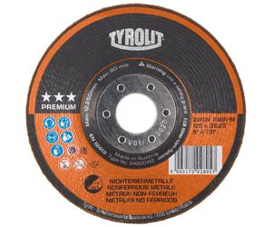 TYROLIT RONDELLER DxH 125x22,23 Pour les métaux non ferreux, forme : 29RON (Rondeller®), art. 34300412 x25 morceau