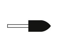 TYROLIT Tiges céramiques DxT-SxL,R 20x32-6x40,R=36 Pour acier, forme : 52SP - projectile (meule sur tige), art. 6661 x25 morceau