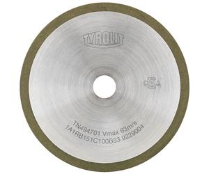 TYROLIT Tronçonnage d'outils rotatifs DxTxH 125x1x20 Pour carbure de tungstène, forme : 1A1R (disque à tronçonner avec roue de coupe continue), Art. 101000 x1 morceau