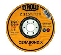 TYROLIT TYROLIT Disque à ébarber CERABOND X 115x4mm CA24Q-BFK Quantité:1
