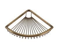 TYTOGE Caddie de Douche d'angle en Laiton, étagère Triangulaire Durable | Matériau antirouille, Conception peu encombrante, Installation facile, Multifonctionnel pour les serviettes