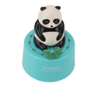 TYTOGE Compte à Rebours Mécanique, Minuterie de Cuisson Mécanique de 60 Minutes, écologique, en Forme d'animal Mignon, Batterie pour la Cuisine (Panda avec Base Bleue)