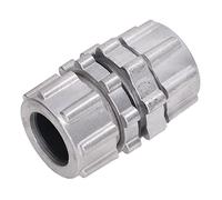 TYTOGE Connecteur de Tuyau de Dépoussiérage, Connecteur de Passage de Mur en Alliage D'aluminium avec Valve à Impulsion pour Pipeline de Conteneur scellé (1,5 Pouces G1-1/2)