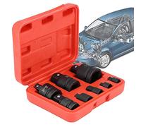 TYTOGE Convertisseur de Douille, Jeu de Réducteurs de Douilles Boîtier en Plastique 1/4 Po 3/8 Po 1/2 3/4 1 Résistance à l'usure 8 Pièces pour la Réparation de Machines