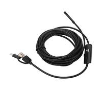 TYTOGE Endoscope 5,5 Mm, Caméra Endoscope USB 3 en 1 avec étanchéité IP67, Interfaces Micro USB Type C pour L'inspection, L'automobile, Les Tuyaux (1M)