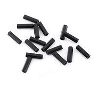 TYTOGE Entretoises Hexagonales Femelles en Nylon Noir PA66 M3, 100 Pièces, avec Surface Lisse et Filetage Propre pour le Montage de Circuits Imprimés (Avec*18)
