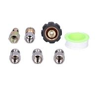 TYTOGE Tuyau de Nettoyage de Canalisation, Kit en PVC Robuste de 10 M | Flexible, résistant aux intempéries, adapté aux nettoyeurs haute pression, raccord rapide NPT 1/4