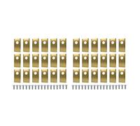 TYVSBCXDFR Lame De Tondeuse À Gazon, Compatible avec Landroid | Compatible avec le remplacement de la lame de tondeuse à gazon Worx en acier inoxydable(36pcs gold)