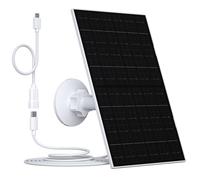 TYXJJ-BF Panneau solaire 7 W pour caméra Eufy, IP65 | EufyCam 2/2C/2Pro/2CPro/E/E20/E40/L20/L40, câble USB-C de 2,2 m, adaptateur micro USB, support 360°, -20 °C ~ 50 °C, IP65