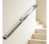 TYYCKJ Rambarde d'escalier, 1 m 2 m 3 m 4 m 5 m 6 m, en Acier Inoxydable, pour intérieur et extérieur, Fixation Murale, Barre d'appui antidérapante, Rampe d'escalier (210 cm/7 pi)