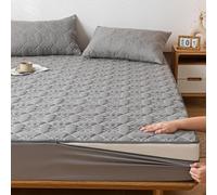 TYYUETY Housses et protège-Matelas avec Fermeture éclair, Housses de Matelas de différentes Tailles, Respirantes, faciles à Nettoyer, adaptées aux Lits Simples/Doubles-Gray- 80x180+10cm