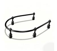 Tyzlup Barre Anti-Chute étagère Set De Barrières D’étagère Flexibles 30 36 40 50 60 80cm en Alliage D’Aluminium, Anti-Chute pour Cuisine, Placard, Bar Et Présentoir(Black,100cm/39.4in)