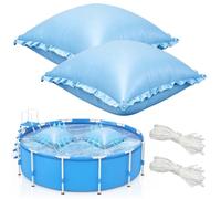 TZEKING 2PCS Coussin Gonflable de Piscine d'hiver,avec Corde de 15 m,Coussin de Piscine,Coussin De Piscine d'hiver,Oreiller de Piscine d'hiver,pour la Plupart des Piscines,Spas,Fontaines