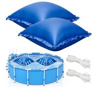 TZEKING 2PCS Coussin Gonflable de Piscine d'hiver,avec Corde de 15 m,Coussin de Piscine,Coussin De Piscine d'hiver,Oreiller de Piscine d'hiver,pour la Plupart des Piscines,Spas,Fontaines