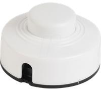 TZS 8020 WS - Interrupteur intermédiaire à pédale, 30 x 50 mm, blanc