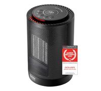 TZS First Austria Chauffage soufflant économique | Petit & silencieux | Élément céramique | Oscillation | Chauffage 600-1200W | Minuteur | Thermostat | Sécurité anti-basculement | Noir
