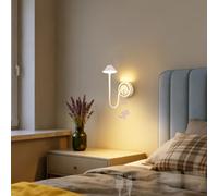 TZSMUM LED Créatif Applique Murale avec 120° Détecteur de Mouvement Éclairages Murales USB Rechargeable Magnétique Lampe Murale 3000K/4000K/6000K Dimmable pour Escalier (1 Pièce,Blanc)