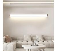 TZSMUM LED Intérieur Lampe Murale Minimaliste Long Rectangulaire Design Applique Murale Moderne Aluminium Étanche Éclairages Murales Salle de Bains Miroir Décoration pour Salon (90cm,Lumière Neutre)