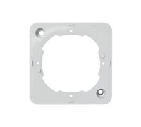 TZU 1-10 Cadre saillie Apparent 75 x 75 mm pour Prise Murale TV Blanc