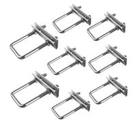 U-Bolts Bride de Fixation, Boulons En U M8, Boulons en U Carrés avec des Écrous et des Joints plaque de cadre, Pour Fixation Tuyaus, Pour Attache Coffre de Toit, Support Roue de Secours Remorque